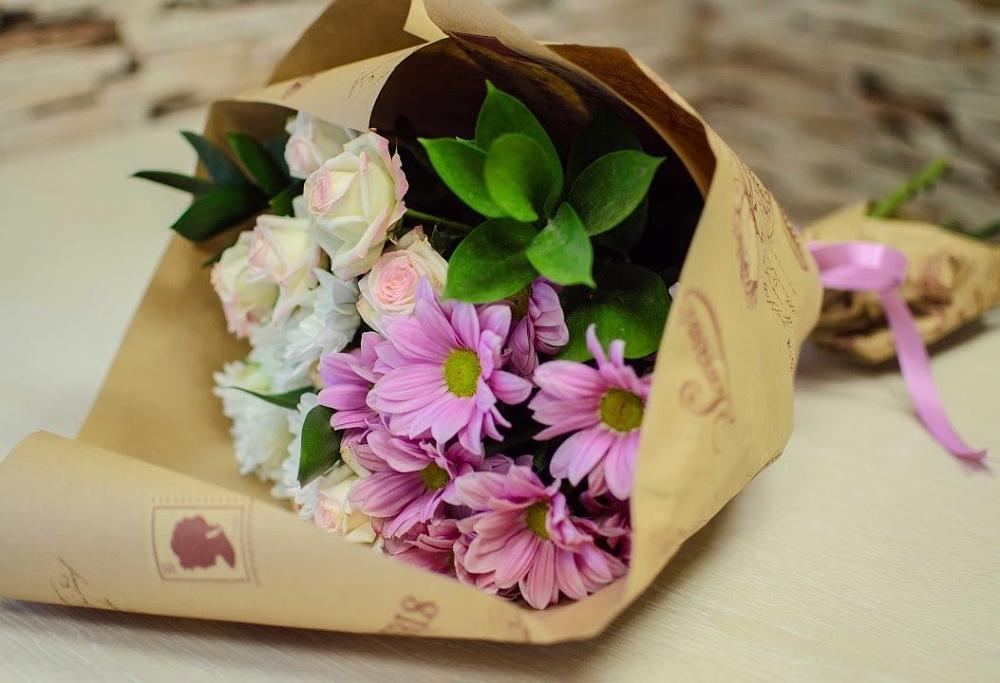 Букет цветов из: Розы и Хризантемы в Мглине