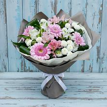 Букет цветов из:  Герберы, Альстромерии и Хризантемы #REPLACE_PRED# Мглине