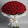 Букет 101 Красная роза Блэк Мэджик в Мглине