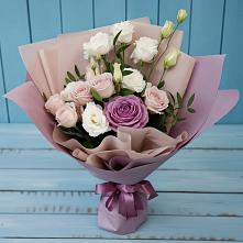 Букет цветов из:  Розы и Лизиантусы в Мглине