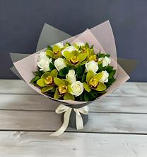 Букет цветов из:  Орхидеи и Розы в Мглине