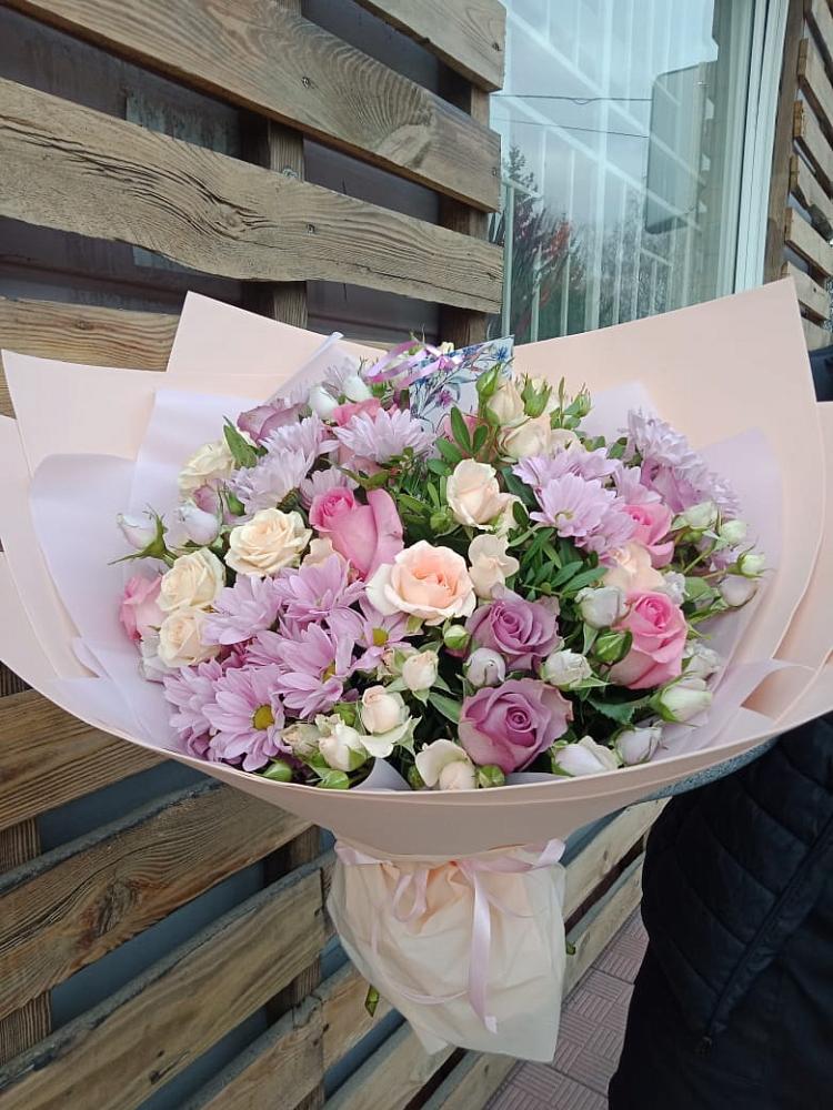 Букет цветов из: Розы и Хризантемы в Мглине