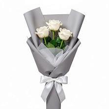 Букет 3 белые розы в Мглине