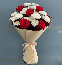 Букет цветов из:  Розы и Хризантемы #REPLACE_PRED# Мглине