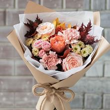 Букет цветов из:  Гвоздики, Хризантемы и Розы в Мглине