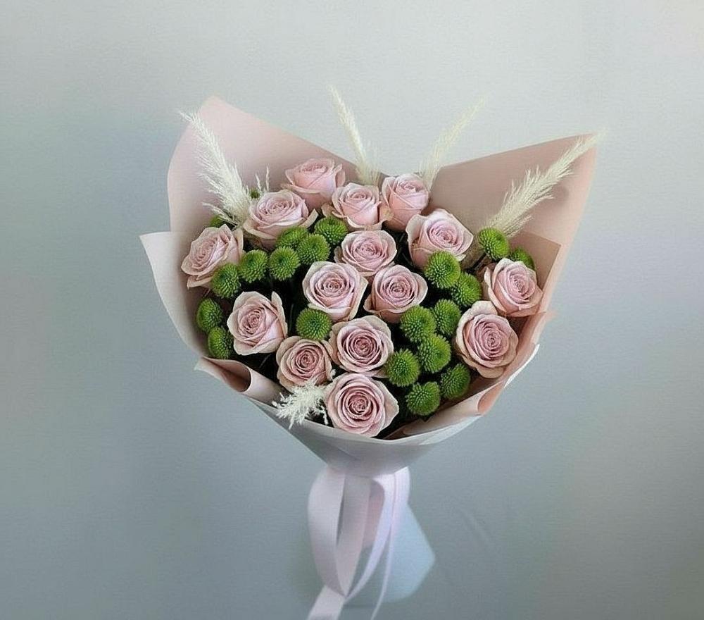 Букет цветов из: Розы и Хризантемы в Мглине