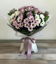 Букет цветов из:  Хризантемы и Розы в Мглине