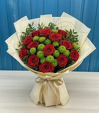 Букет цветов из:  Розы и Хризантемы в Мглине