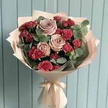 Букет цветов из:  Гвоздики и Розы в Мглине