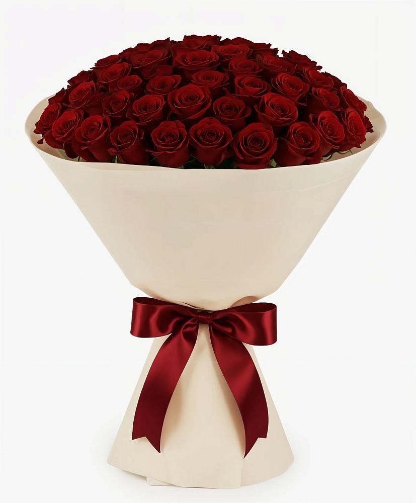 Букет 101 Бордовая роза Блэк Бакарра в Мглине