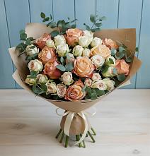 Букет цветов из:  Альстромерии и Розы #REPLACE_PRED# Мглине