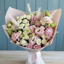 Букет цветов из:  Альстромерии и Розы в Мглине